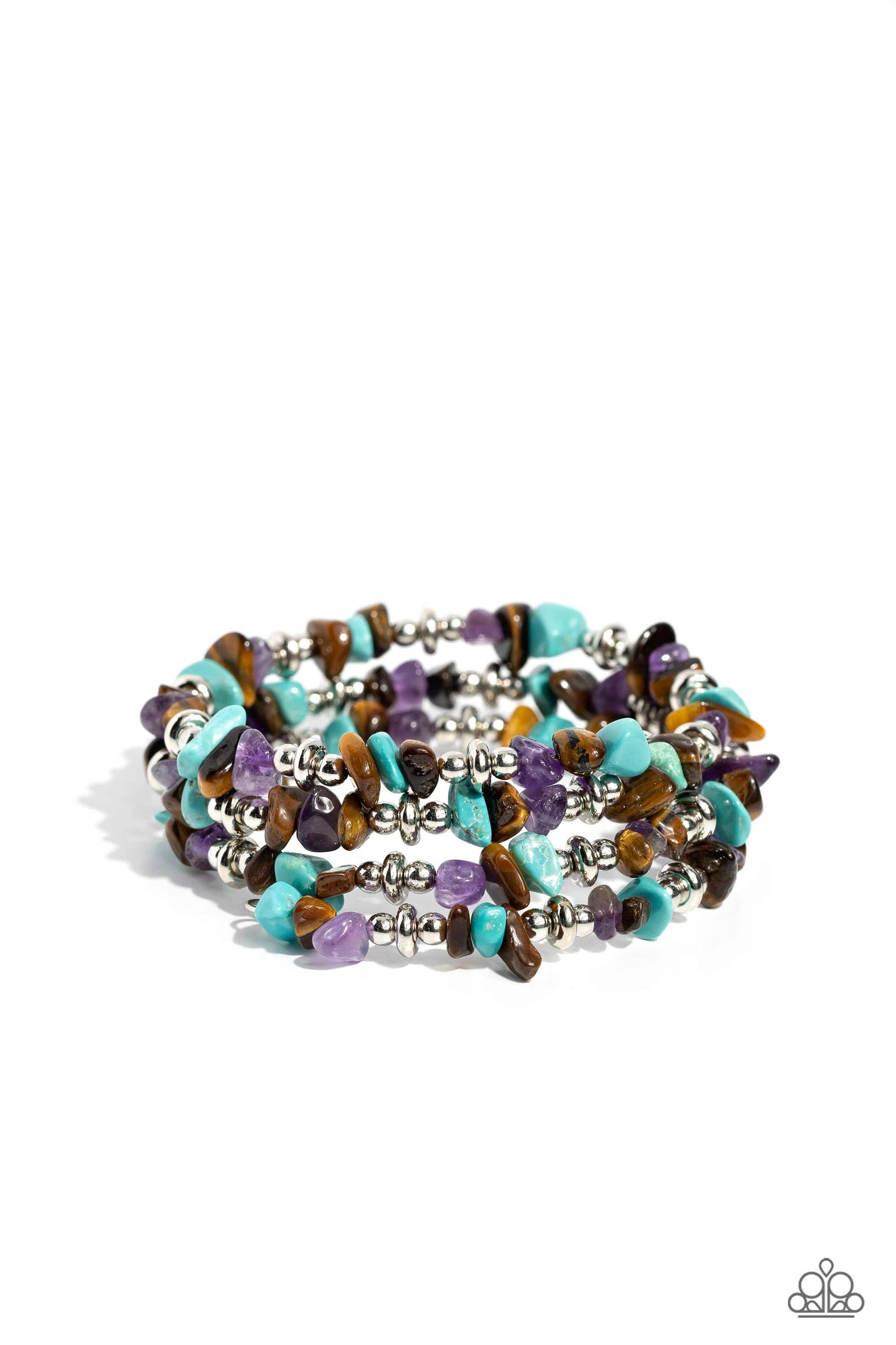 Stacking Stones Brown Bracelet - Jewelry by Bretta