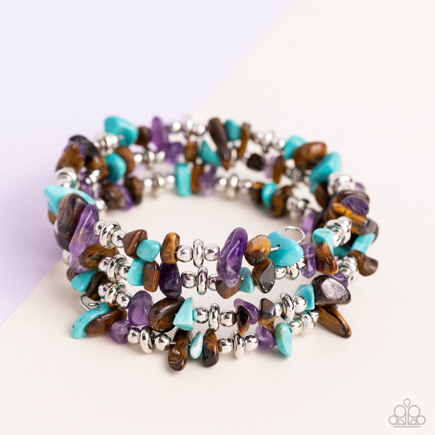 Stacking Stones Brown Bracelet - Jewelry by Bretta