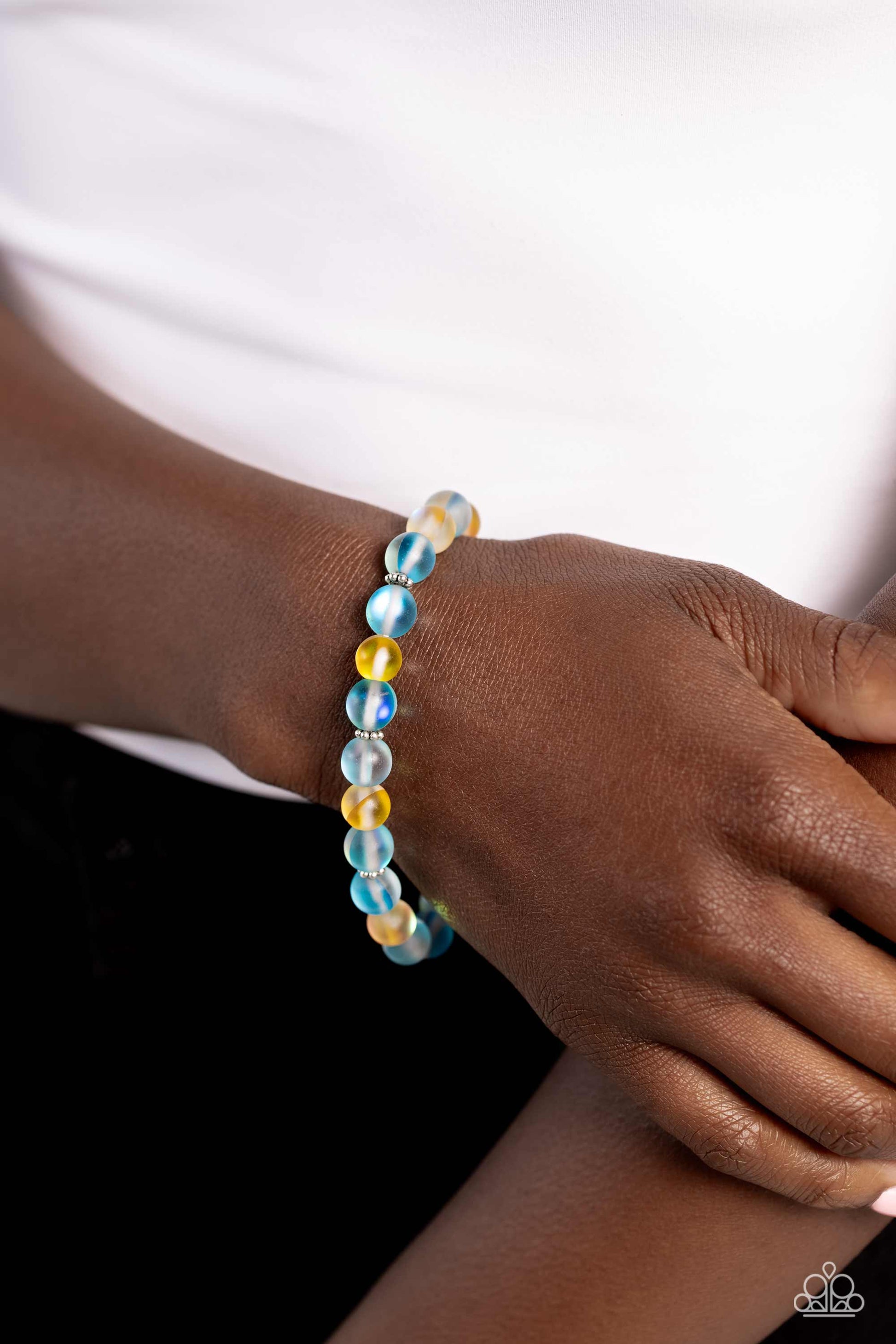 Clear Craze Blue Bracelet - Jewelry by Bretta