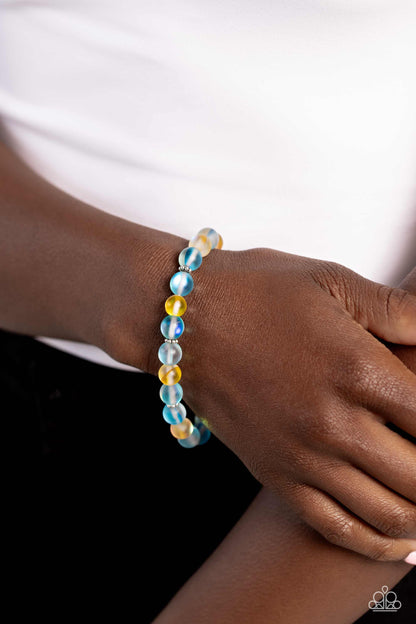Clear Craze Blue Bracelet - Jewelry by Bretta