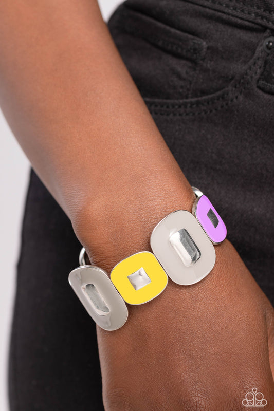 Painted Pairing Silver Bracelet - Jewelryby Bretta
