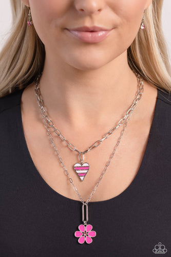 Childhood Charms Pink Necklace - Jewelry by Bretta