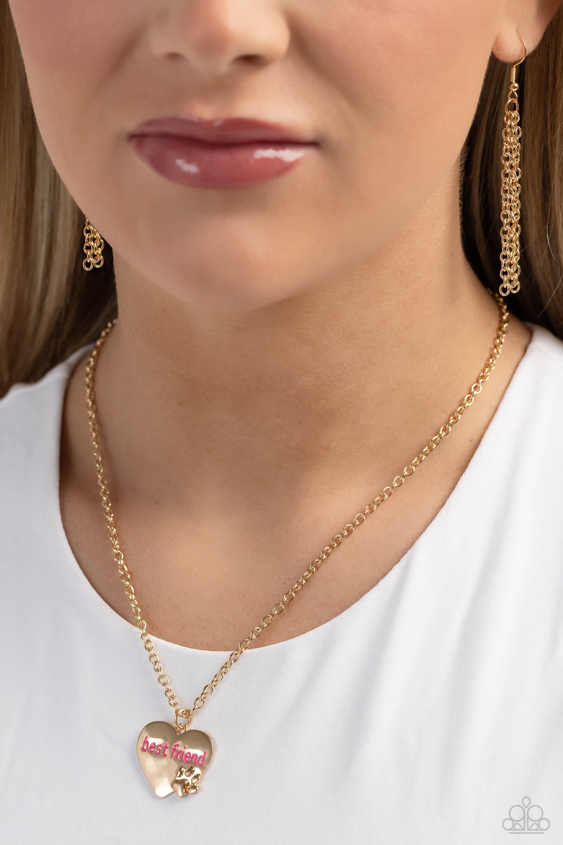 Mans Best Friend Gold Necklace - Jewelry by Bretta