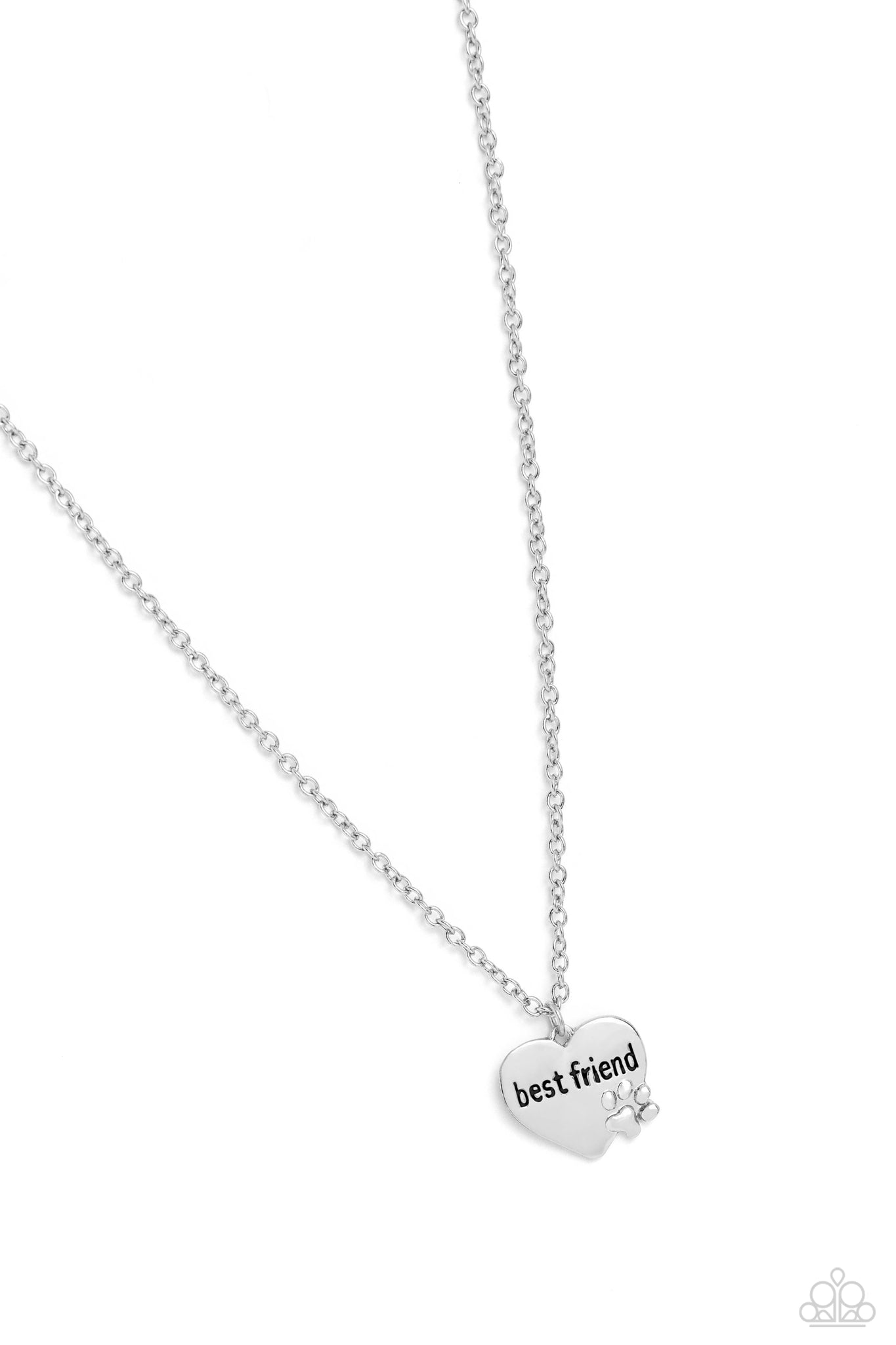 2 Piece Sterling Silver Best Friend Heart Pendant Necklace - JCPenney
