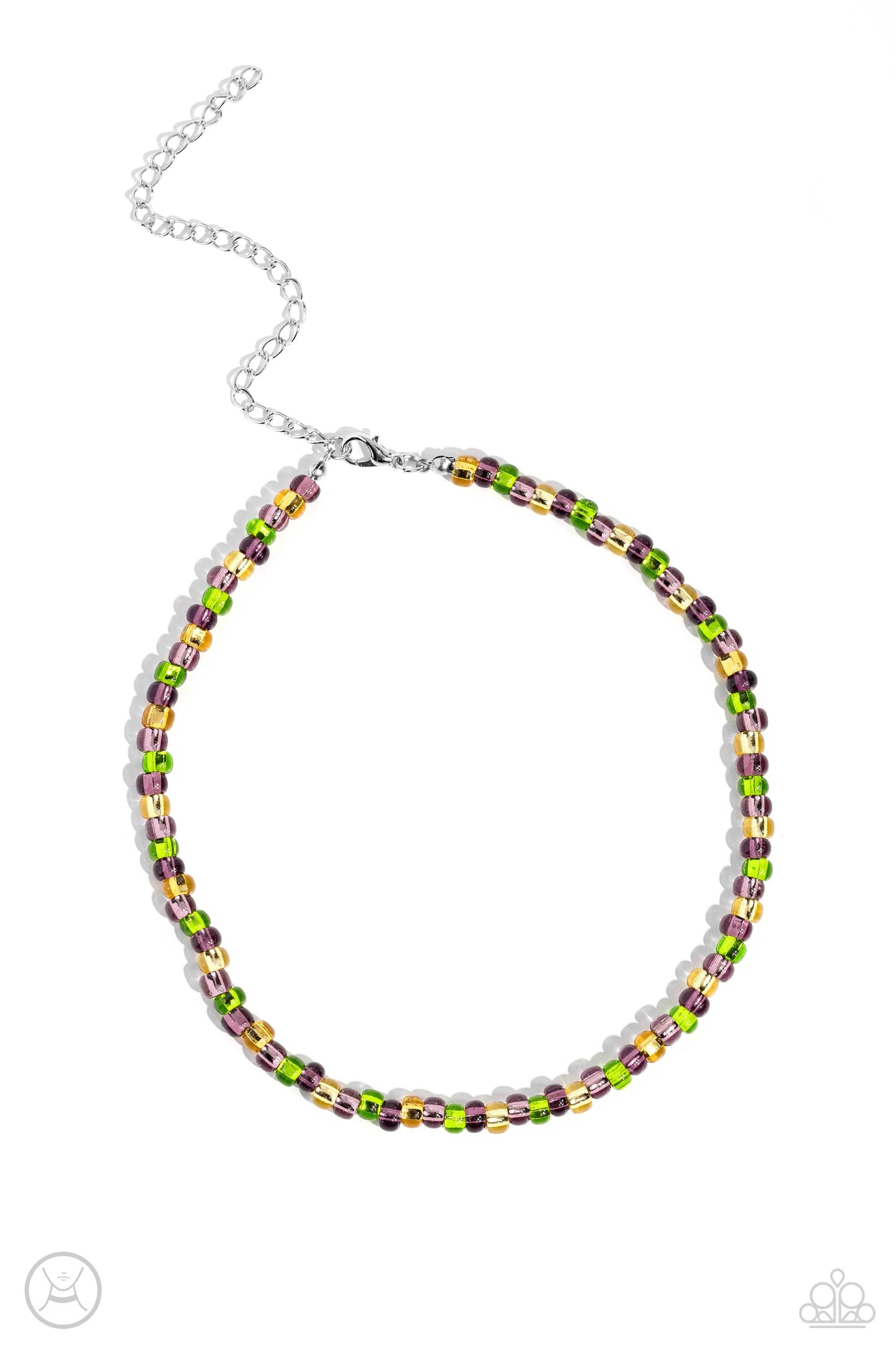 Colorfully GLASSY Purple Necklace - Jewelry by Bretta