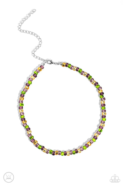 Colorfully GLASSY Purple Necklace - Jewelry by Bretta
