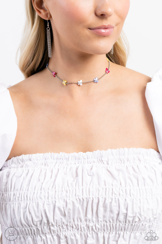 FLYING in Wait Multi Butterfly Necklace - Jewelry by Bretta
