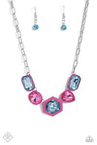 Evolving Elegance Pink Necklace - Jewelry by Bretta