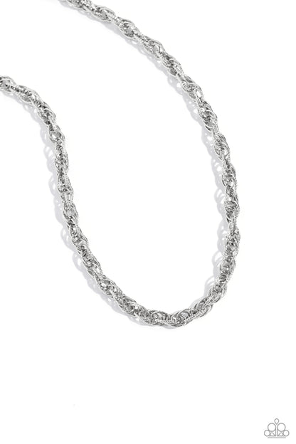 Braided Ballad Silver Necklace - Jewelry by Bretta