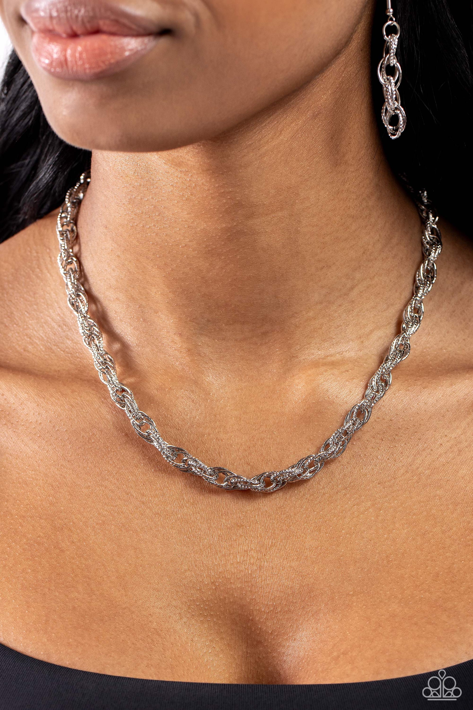Braided Ballad Silver Necklace - Jewelry by Bretta