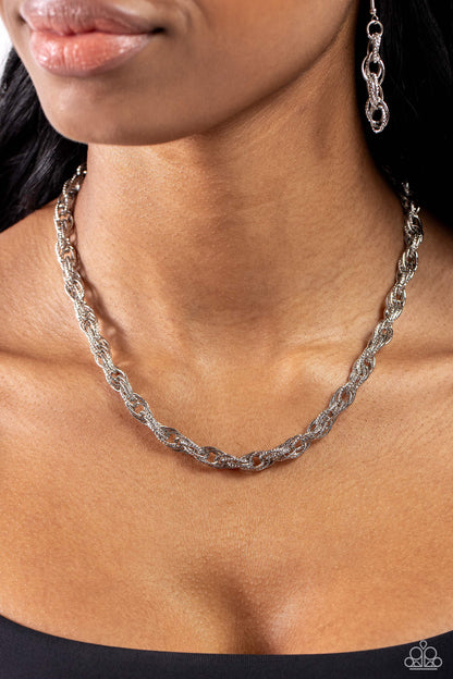 Braided Ballad Silver Necklace - Jewelry by Bretta