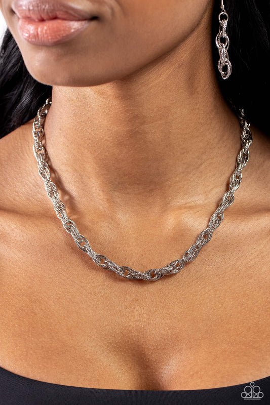 Braided Ballad Silver Necklace - Jewelry by Bretta