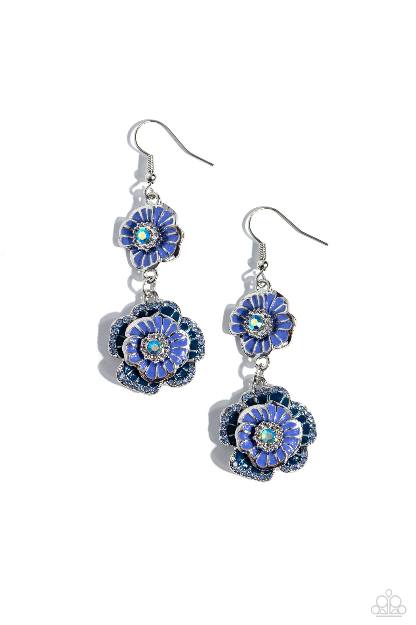 Intricate Impression Blue Earrings - Jewelry by Bretta