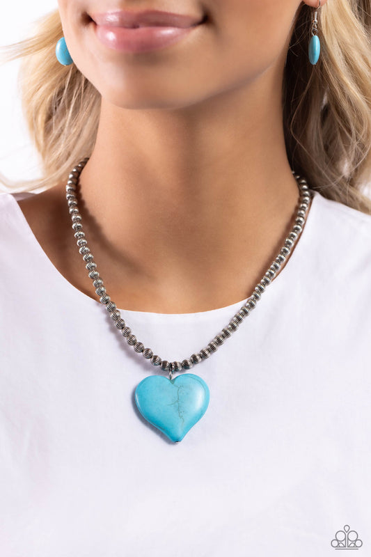 Picturesque Pairing Blue Necklace - Jewelry by Bretta