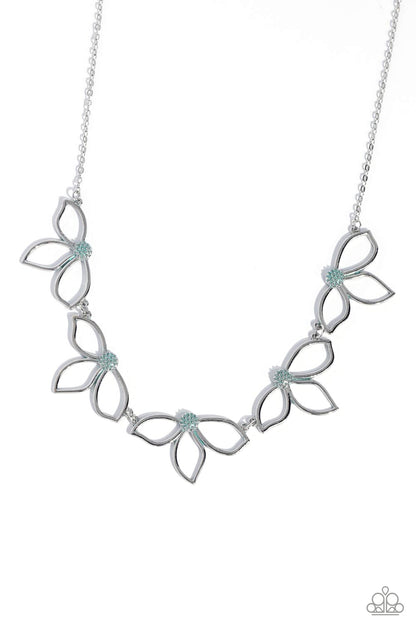 Petal Pageantry Blue Necklace - Jewelry by Bretta