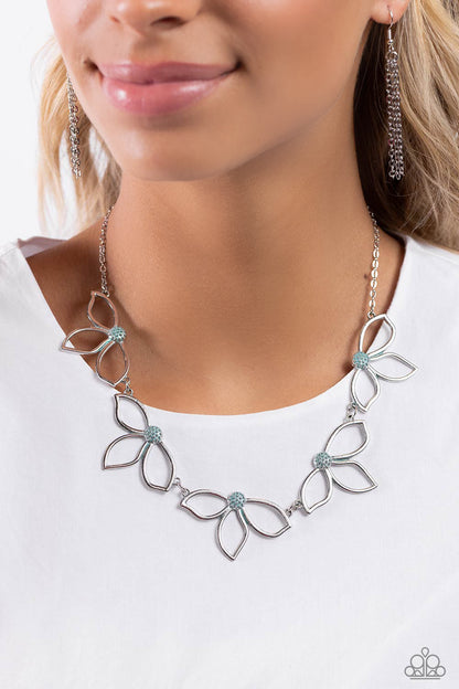 Petal Pageantry Blue Necklace - Jewelry by Bretta