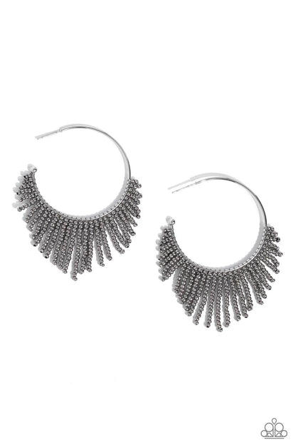 Tailored Tassel Silver Earrings  - Jewelry by Bretta