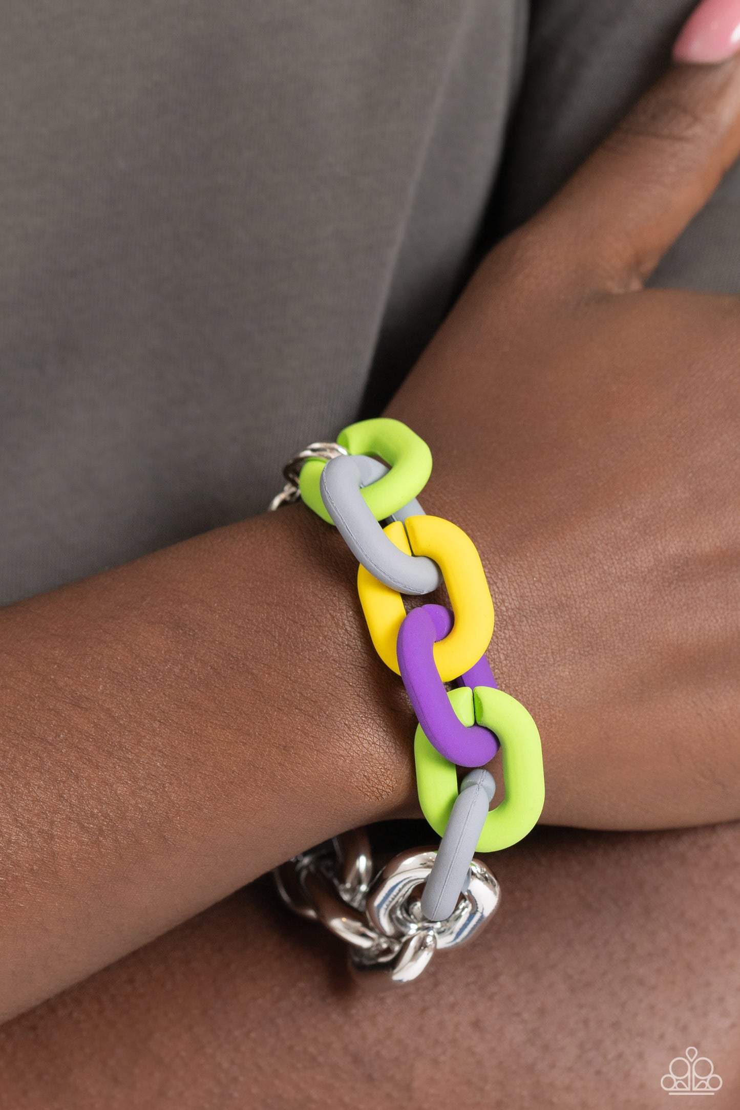 Candid Contrast Silver Bracelet - Jewelry by Bretta