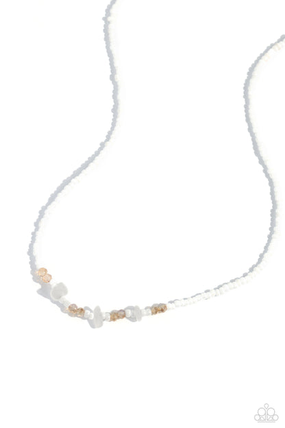Naturally Notorious White Necklace - Jewelry by Bretta