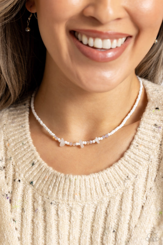 Naturally Notorious White Necklace - Jewelry by Bretta