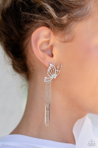 A Few Of My Favorite WINGS White Butterfly Earrings - Jewelry by Bretta