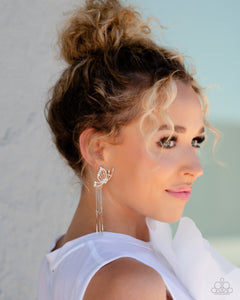 A Few Of My Favorite WINGS White Butterfly Earrings - Jewelry by Bretta