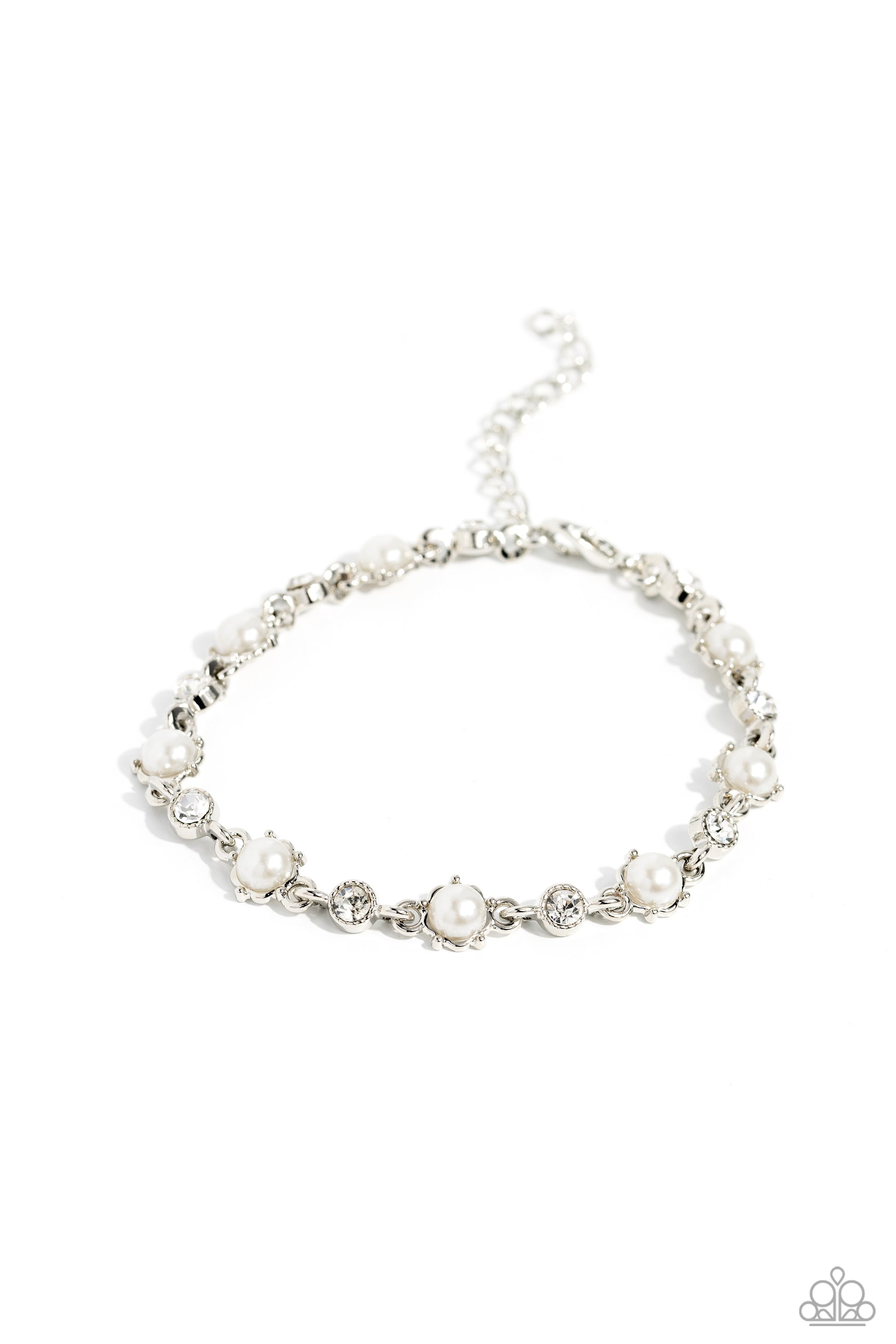Particularly Pronged White Bracelet - Jewelry by Bretta