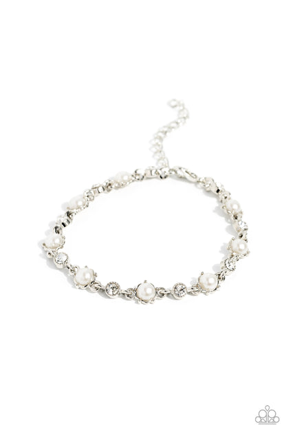 Particularly Pronged White Bracelet - Jewelry by Bretta
