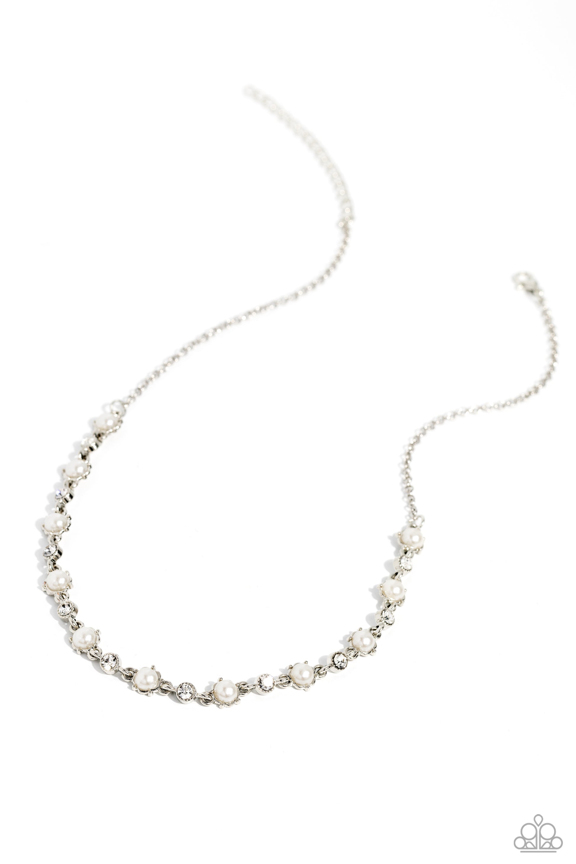 Pronged Passion White Necklace - Jewelry by Bretta