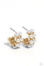 White Collar Wardrobe Gold aearrings - Jewelry by Bretta