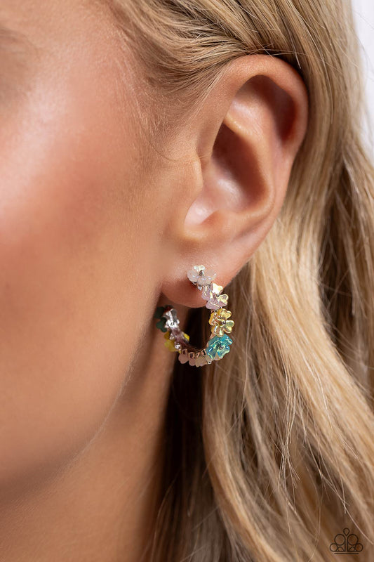 Floral Focus Multi Hoop Earrings - Jewelry by Bretta