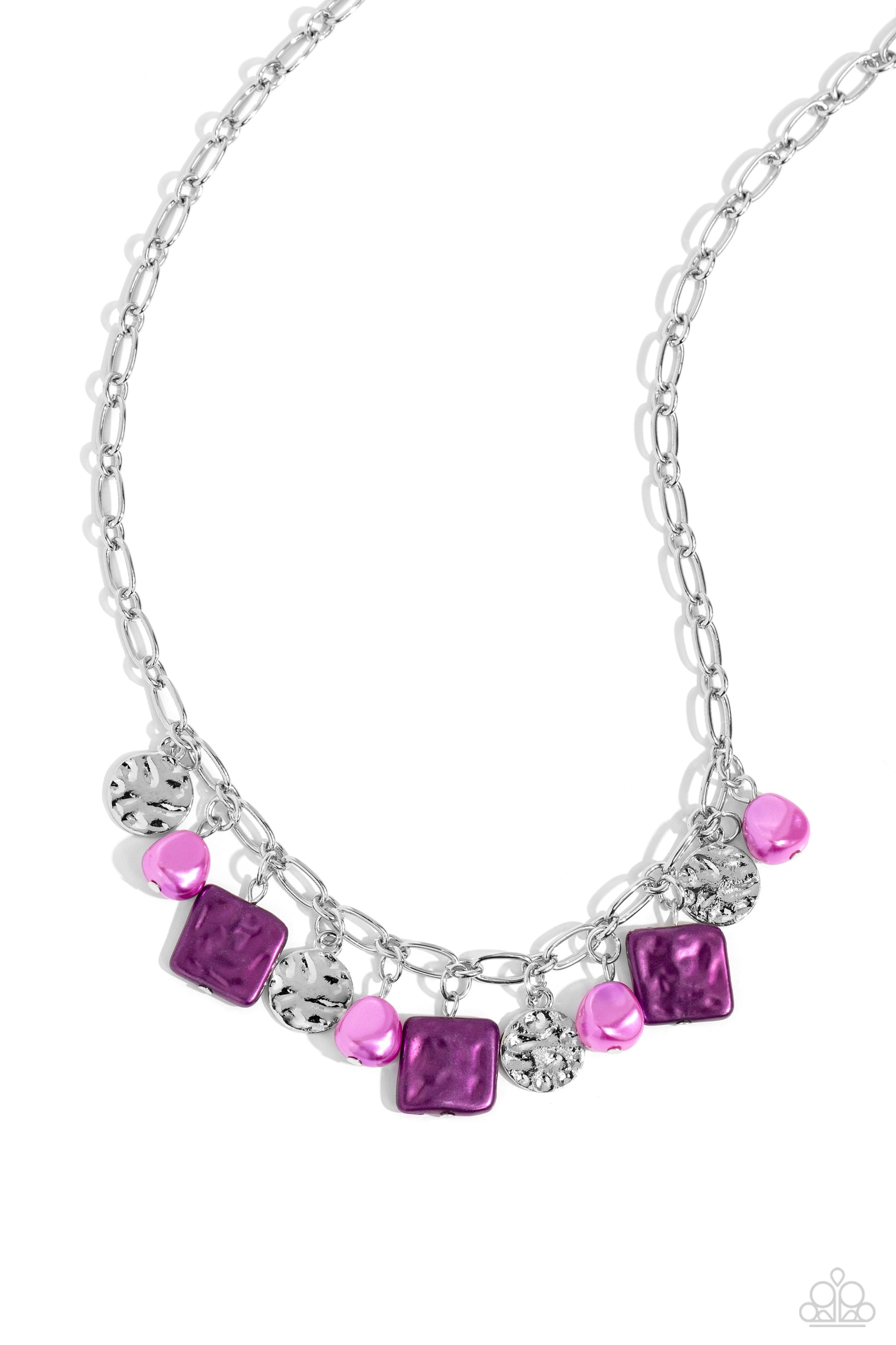 Sophisticated Squared Purple Necklace - Jewelry by Bretta