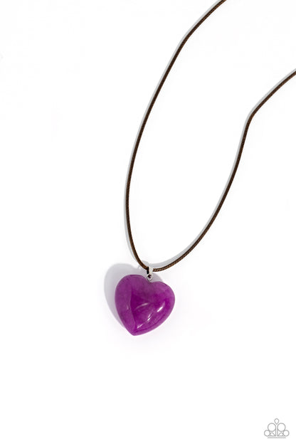 Serene Sweetheart Purple Necklace - Jewelry by Bretta