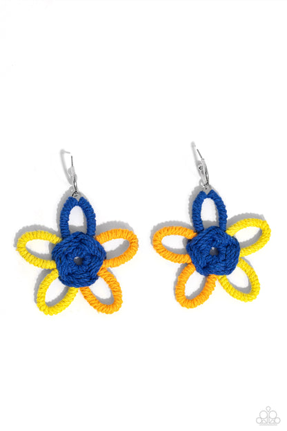 Spin a Yarn Orange Earrings - Jewelry by Bretta 