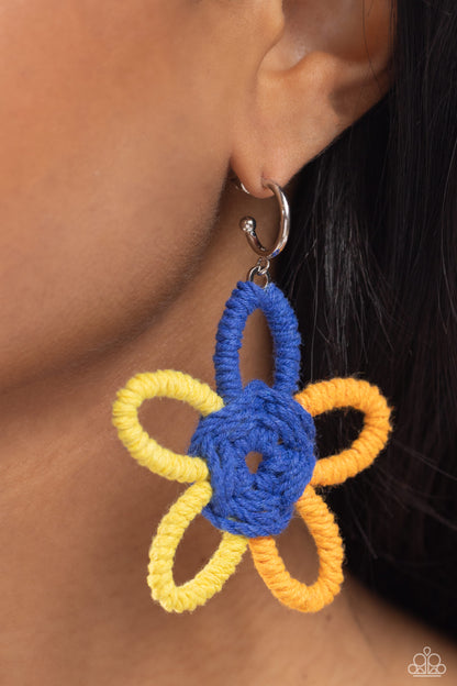 Spin a Yarn Orange Earrings - Jewelry by Bretta 