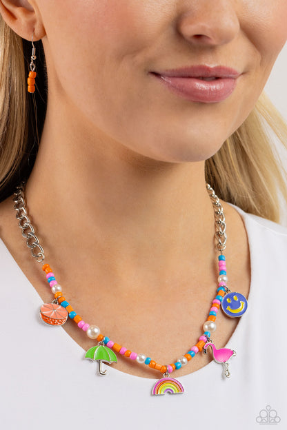 Summer Sentiment Orange Necklace - Jewelry by Bretta