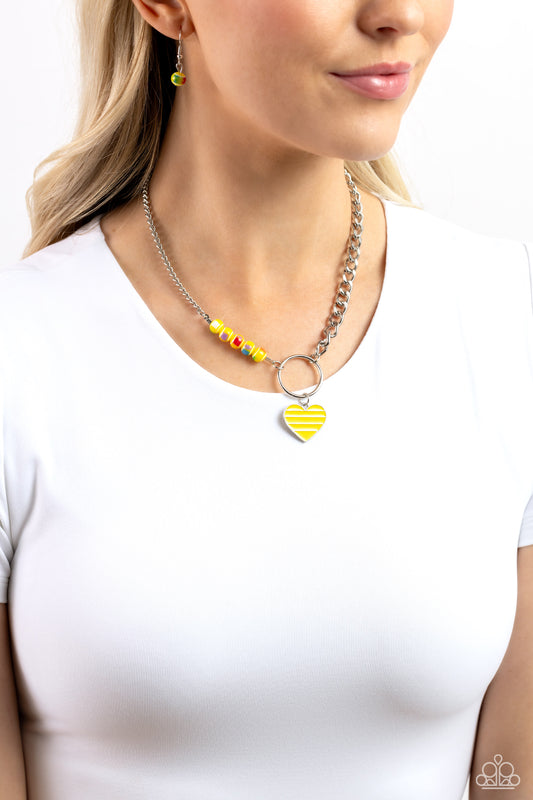 Mismatched Mayhem - Yellow- Jewelry By Bretta