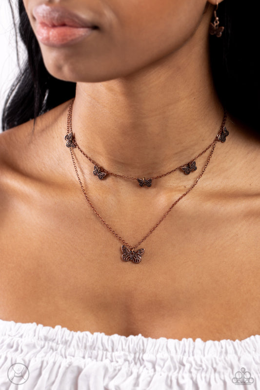Butterfly Beacon Copper Necklace - Jewelry by Bretta