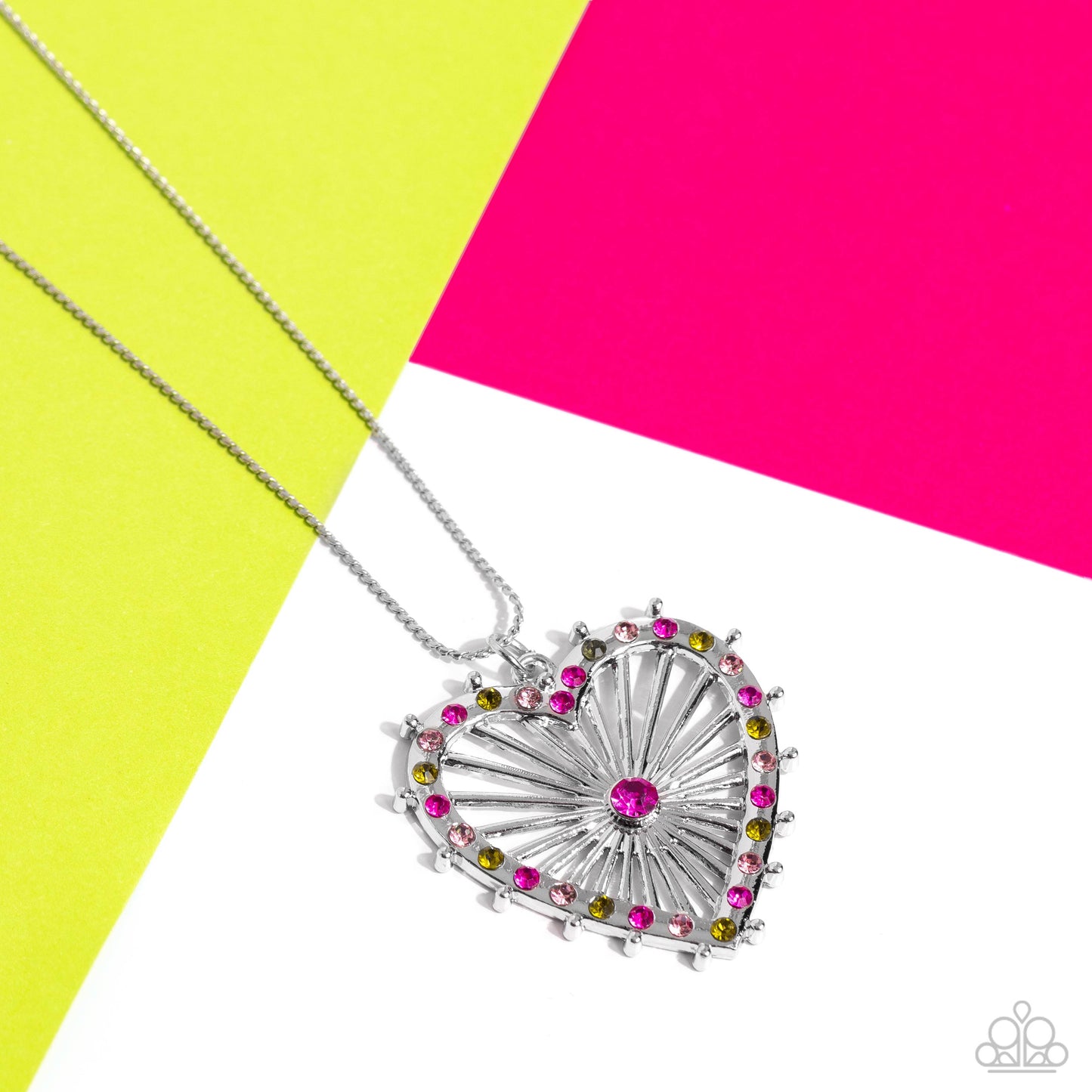 Flirting Ferris Wheel Pink Necklace - Jewelry by Bretta