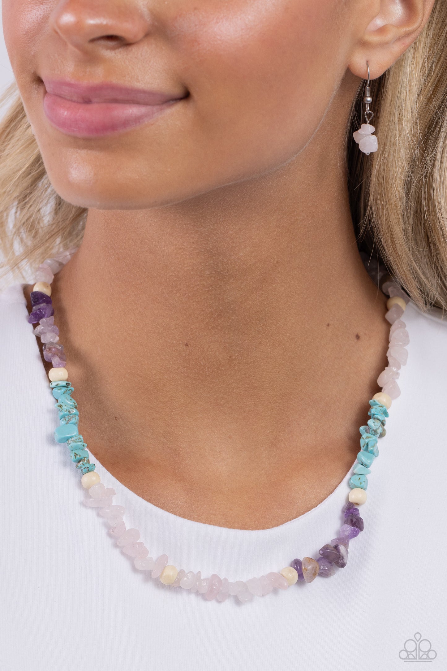 Soothing Stones Pink Necklace - Jewelry by Bretta