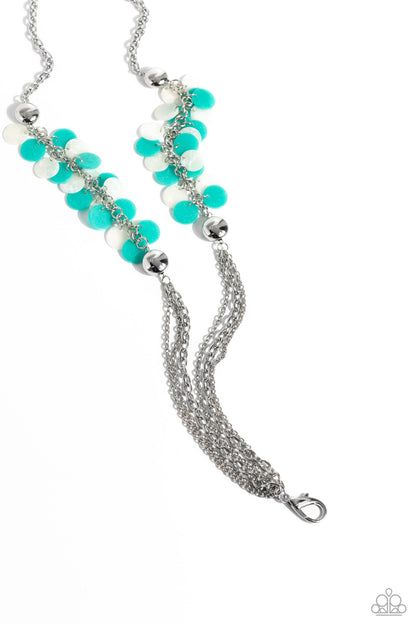 Shell Sensation Green Lanyard Necklace - Jewelry by Bretta