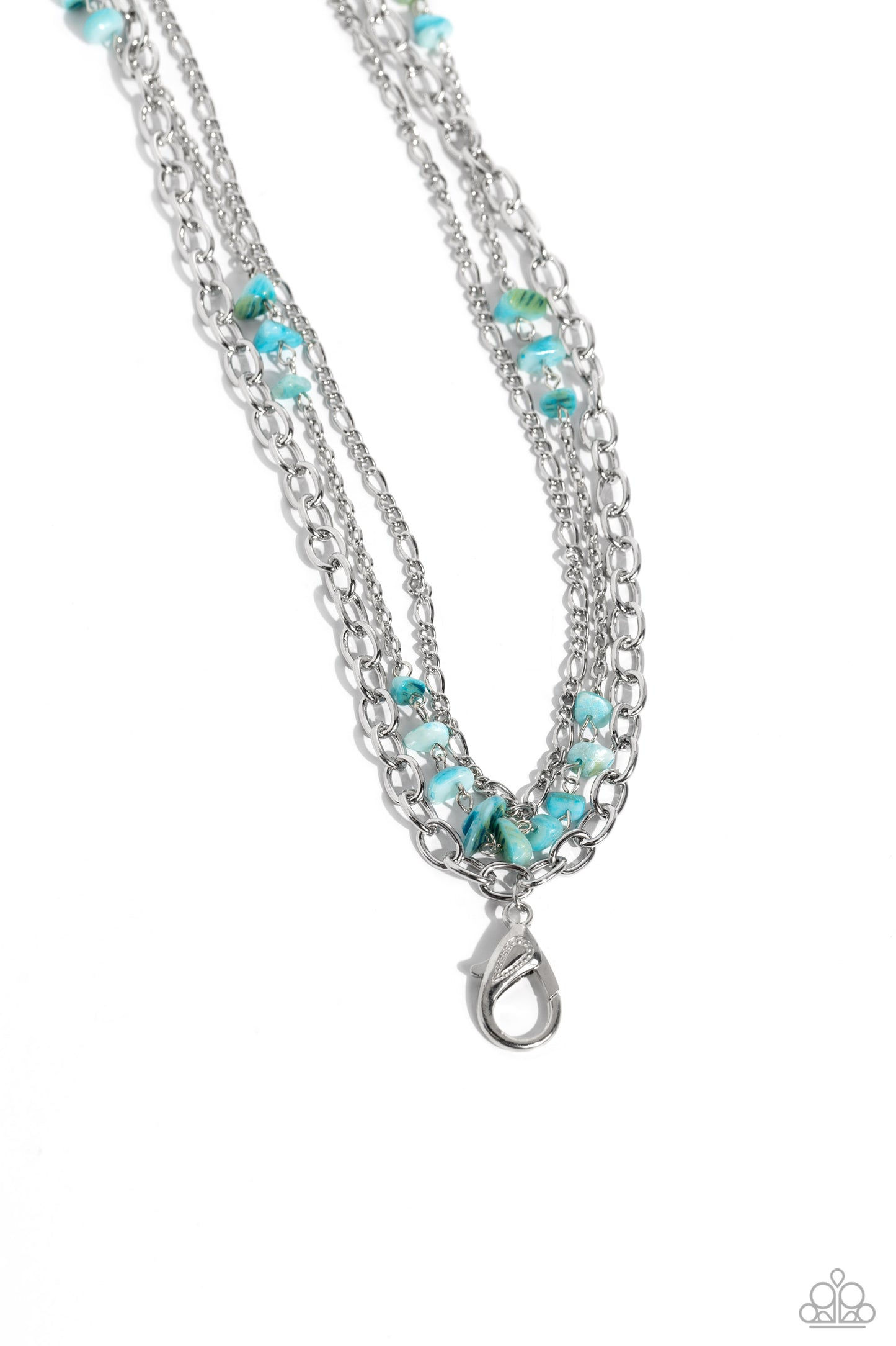 Seize the Stacks Blue Lanyard Necklace - Jewelry by Bretta