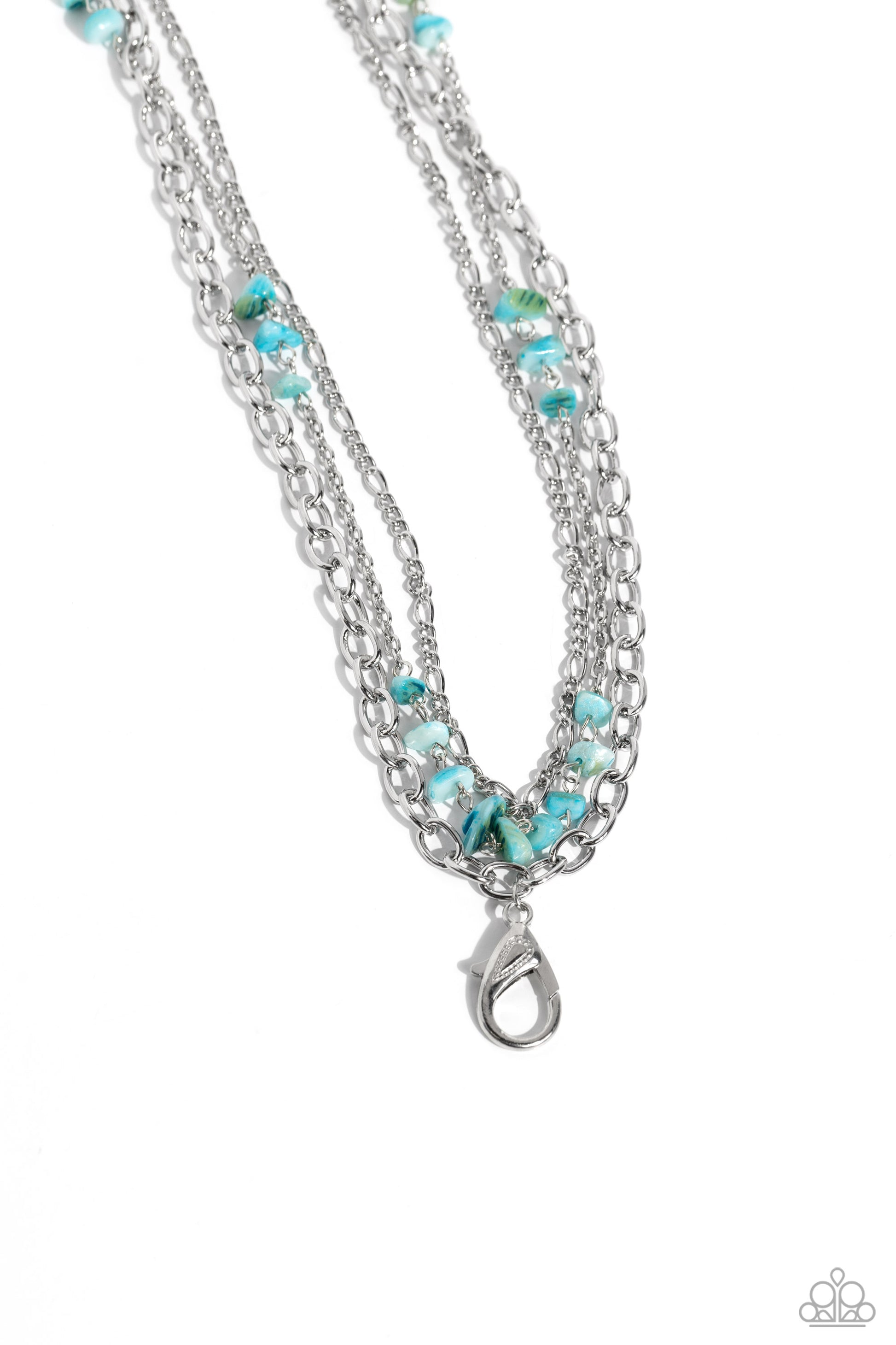 Seize the Stacks Blue Lanyard Necklace - Jewelry by Bretta