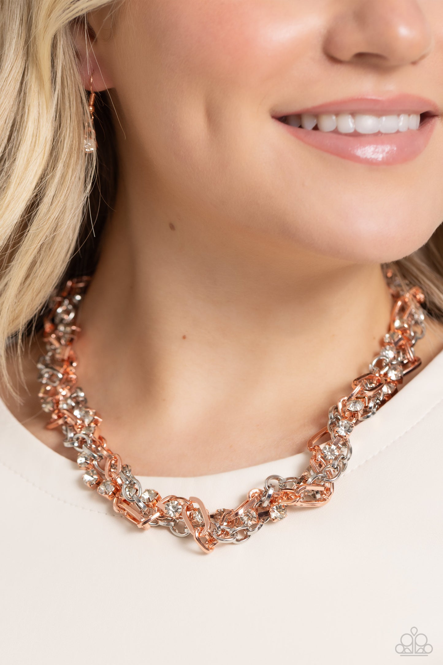 Totally Two-Toned Copper Necklace - Jewelry by Bretta