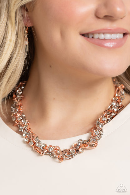 Totally Two-Toned Copper Necklace - Jewelry by Bretta