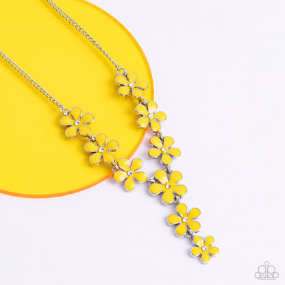 Flowering Feature Yellow Necklace - Jewelry by Bretta