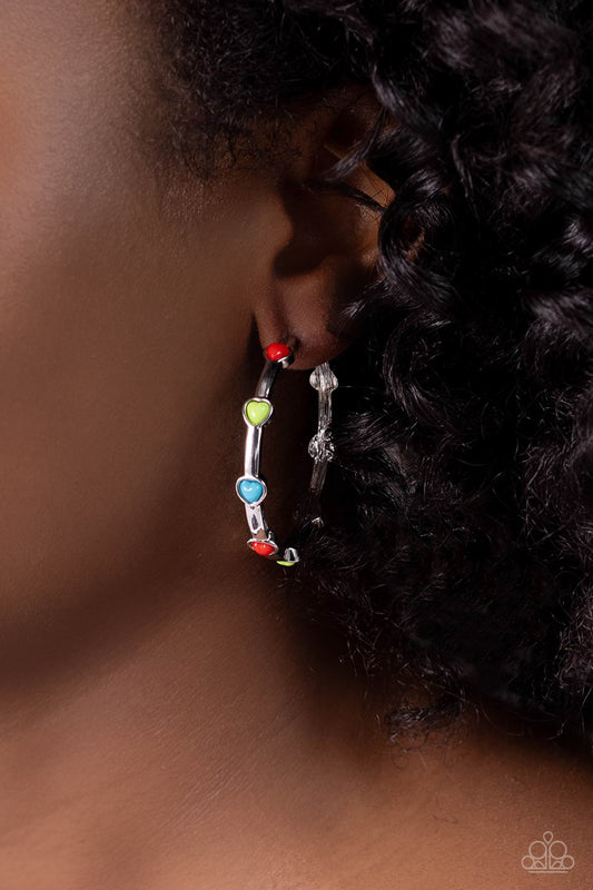 Affectionate Actress Red Hoop Earrings - Jewelry by Bretta