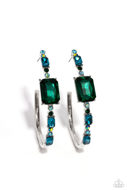 Elite Ensemble Green Earrings - Jewelry by Bretta