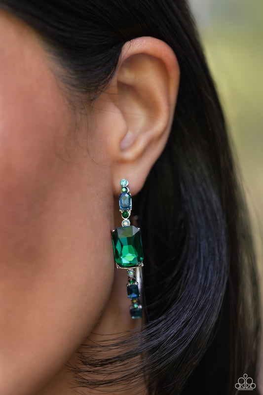 Elite Ensemble Green Earrings - Jewelry by Bretta