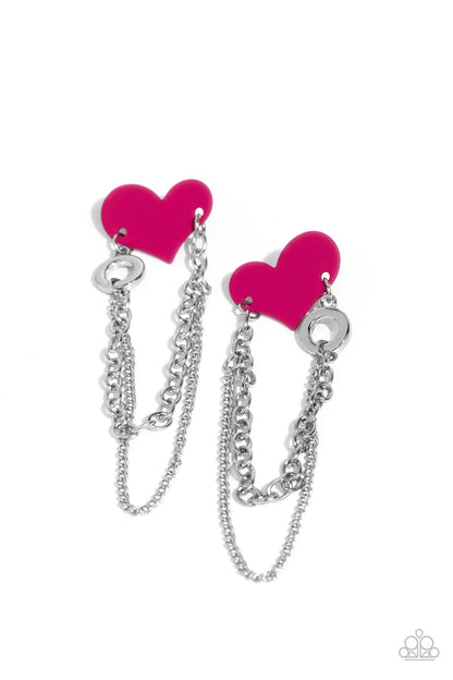 Altered Affection Pink Earrings - Jewelry by Bretta